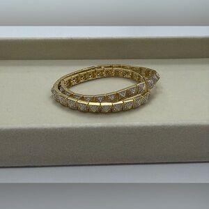 Gold Plated Pace Wrap Around Bracelet
